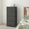 Flash Furniture Black/Gray 4 Drawer Storage Dresser Organizer WX-5L203-X-BK-GR-GG - alternate 1